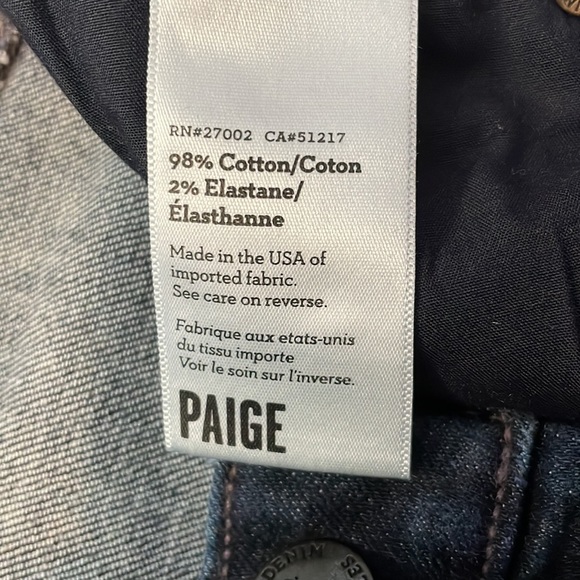 PAIGE Dark Wash Boot Cut Jeans - Picture 3 of 5